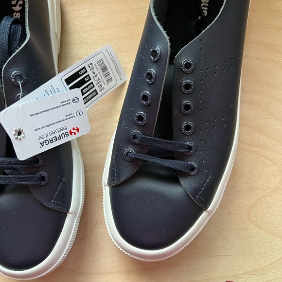 ⚡️ Superga navy leather sneakers ⚡️MOVING SALE ⚡️ - Picture 6 of 10